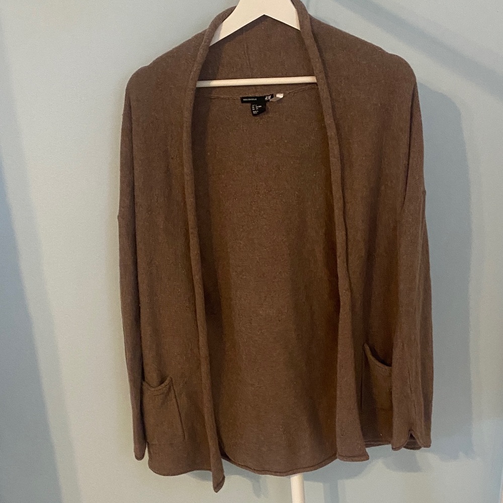 H&M Taupe Knit Cardigan